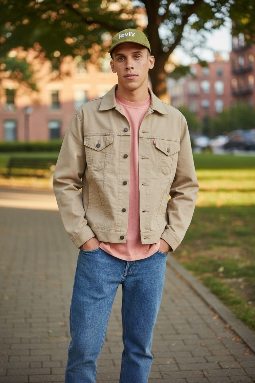 Levi's Vintage Relax Fit Trucker  Size: XXL Color:  Havstack - Brown